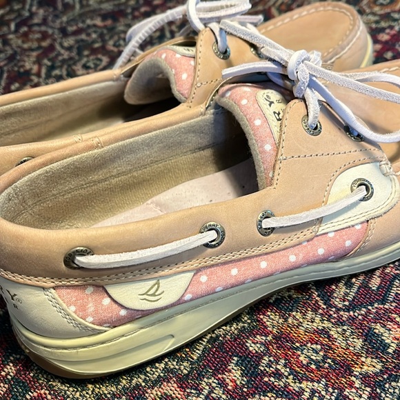 Sperry Top-Sider Tan Leather Memory Foam Cushioned Boat Shoes Loafers size 8.5 - Picture 6 of 15